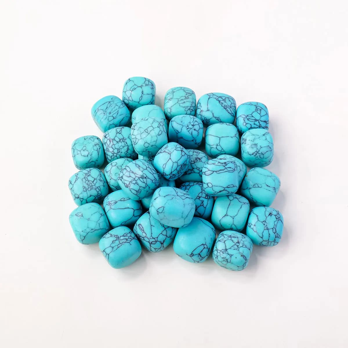 Pierres à rouler Turquoise naturelles, 50 g/sac, Quartz en vrac, pierres précieuses de guérison, gra