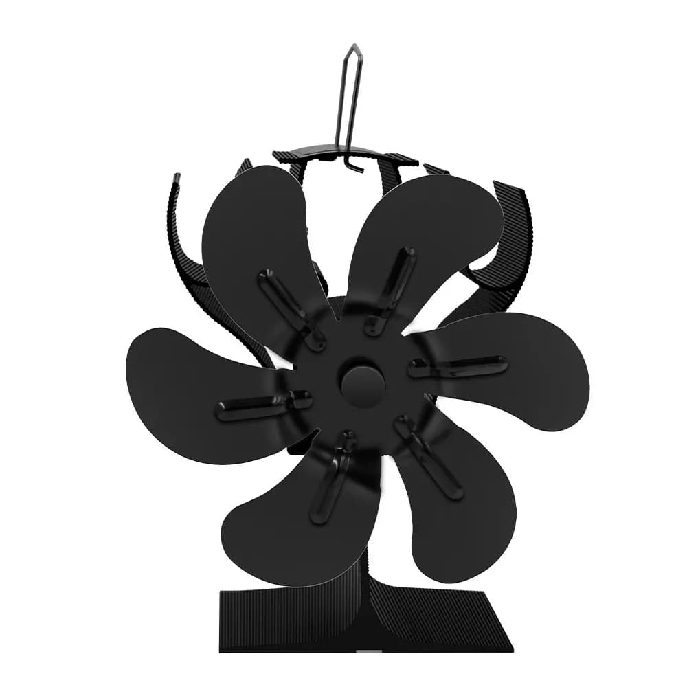 Ventilateur de poêle à chaleur à 6 pales, pour brûleur à bois, cheminée, ventilateur environnemental