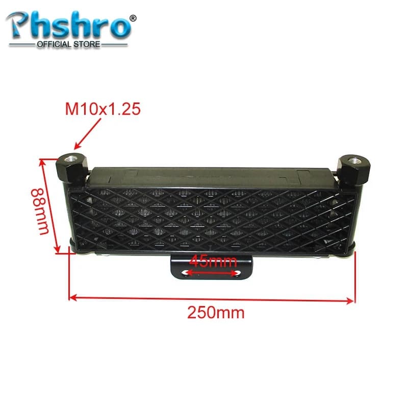 Refroidisseur d'huile de radiateur à haut débit Phshro pour moto tout-terrain 125cc 140cc 150cc 160c