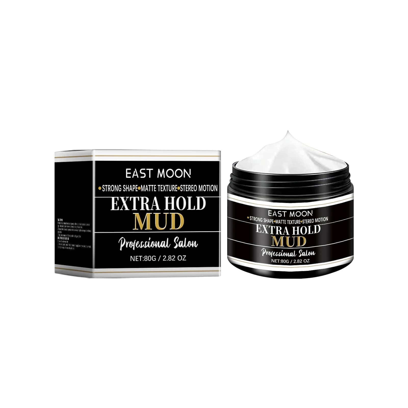 Cire coiffante pour hommes, forte tenue, réduit les frisottis, finition mate, douceur longue durée, 
