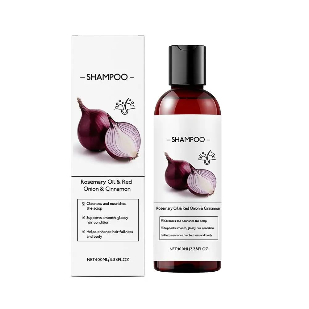 Shampooing à l'oignon rouge pour la croissance des cheveux - Anti-chute, renforce les follicules pil