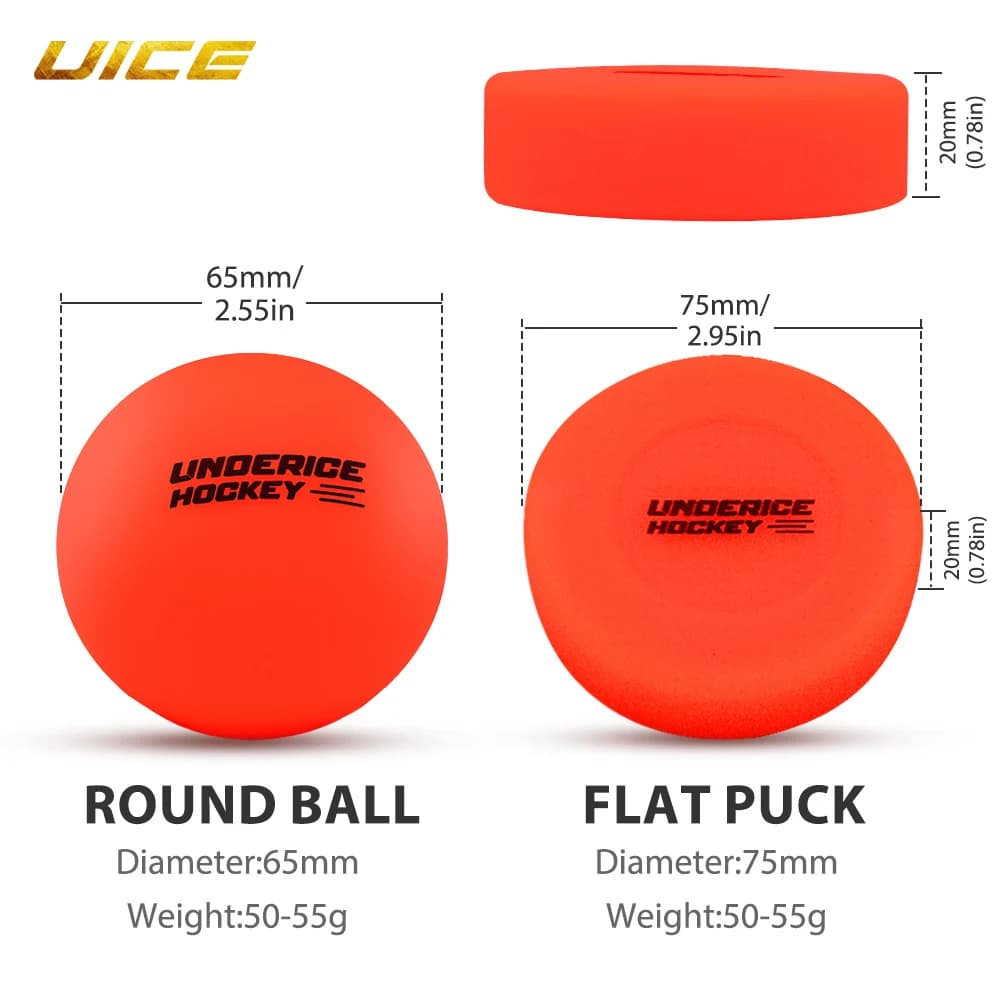 Rondelles de Hockey sur glace, 2 pièces, rouleau rond de Hockey sur route, balle sans rebond, rondel