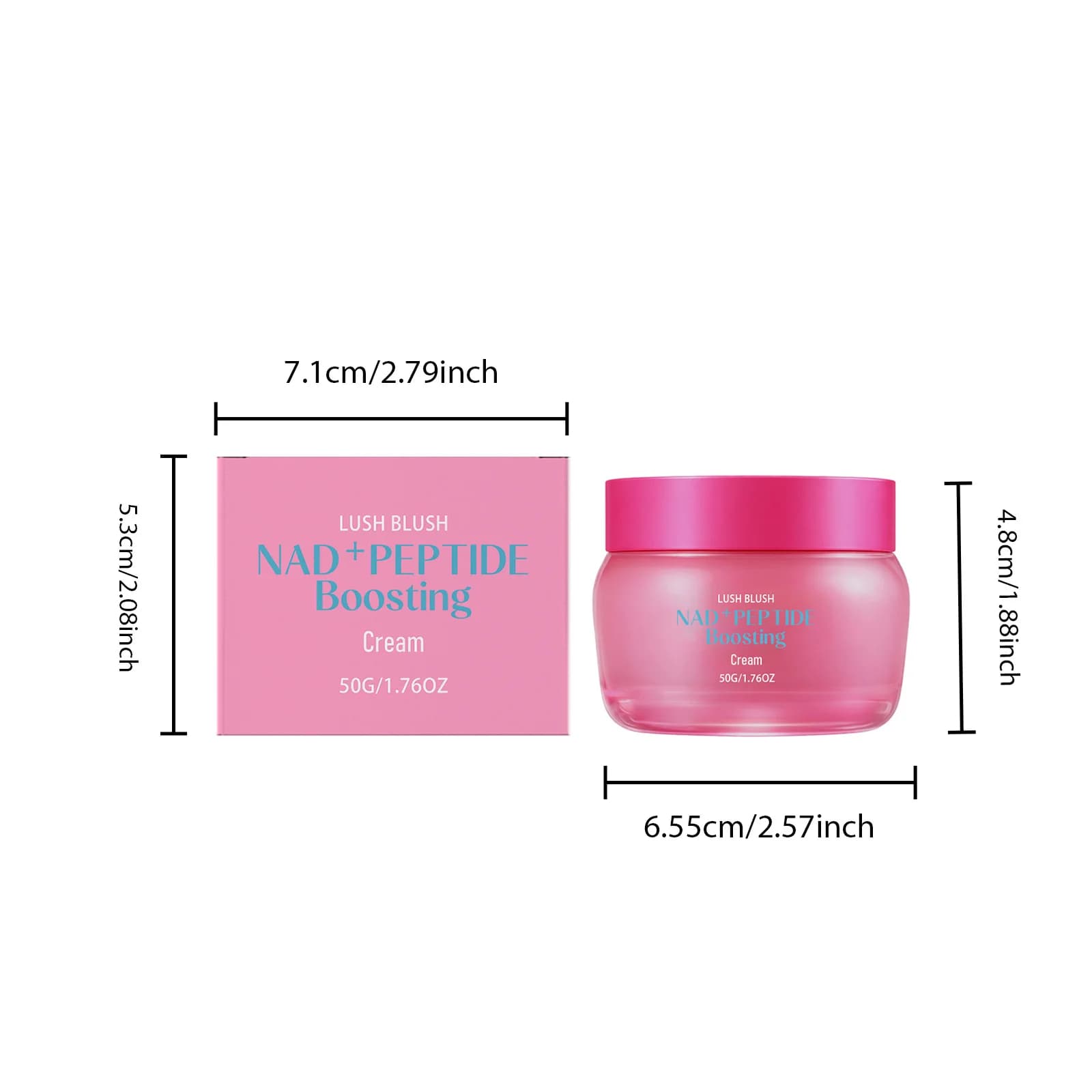 Crème Boostante NAD+ Peptides Anti-rides Raffermissante Liftante Hydratante & Réparatrice pour Peaux