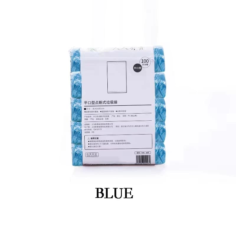 Sac poubelle Portable uni, 5 rouleaux/paquet, plusieurs couleurs, doublures de poubelles pour salle