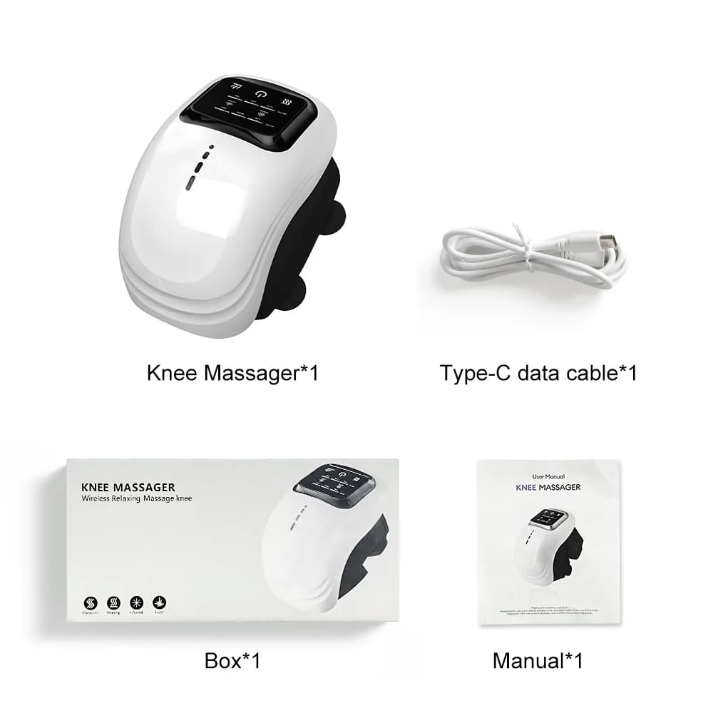 Massage chauffant physiothérapie des articulations du genou compresse chaude Massage par Vibration C