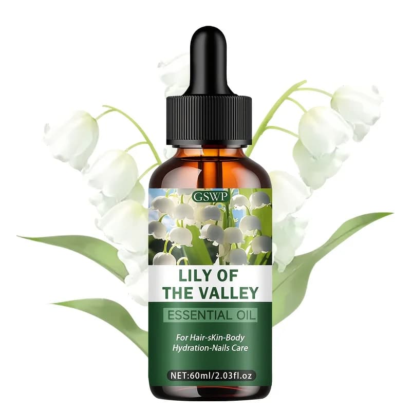 Huile essentielle de lys de la vallée de Noël GSWP, adaptée aux soins des cheveux, de la peau et des