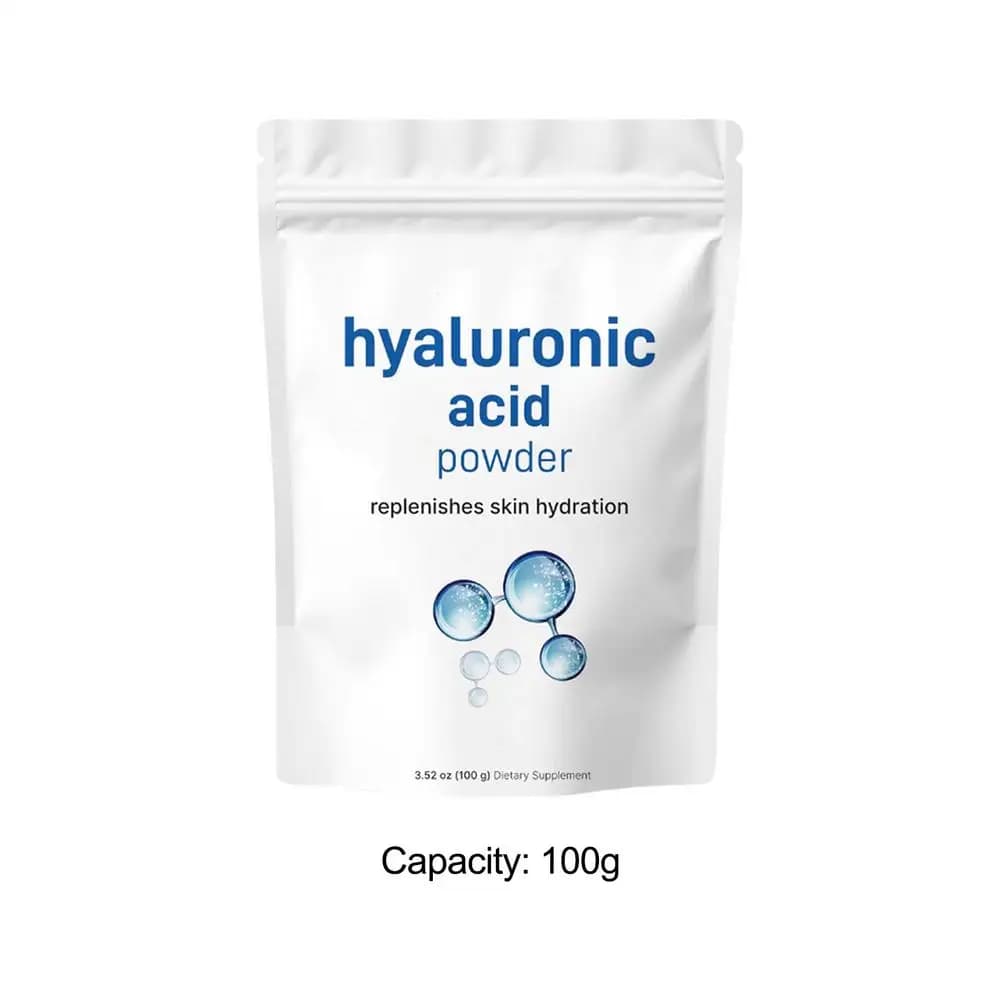 100g acide hyaluronique protéine poudre sérums poudre pur ingrédient fin hydratant supplément nutrit