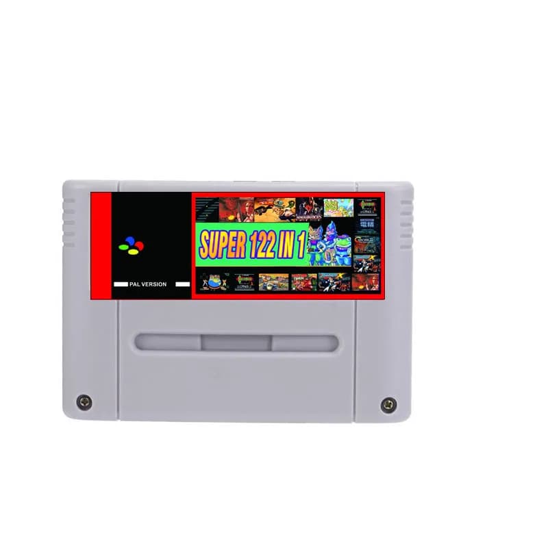 FLASH D'ÉTÉ Super 122 en 1 Jeux EUR avec Axelay Captain Commando Castlevania - Dracula X Final Fight