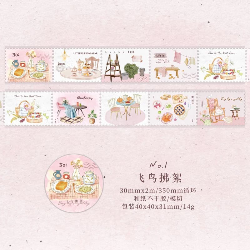 1 à 4 rouleaux de rubans Washi tissés sur le thème Spring Radiance, autocollants pour scrapbooking, 