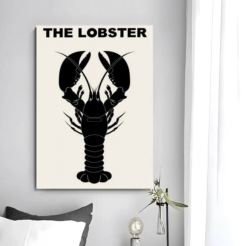 Affiche de film T-The L-Lobster, autocollant artistique auto-adhésif en papier imperméable, décorati