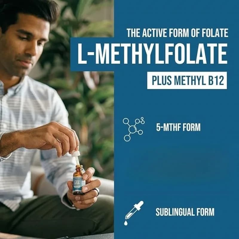 Offre Spéciale : Gouttes liquides de méthylfolate à absorption élevée – Complément d'acide folique a