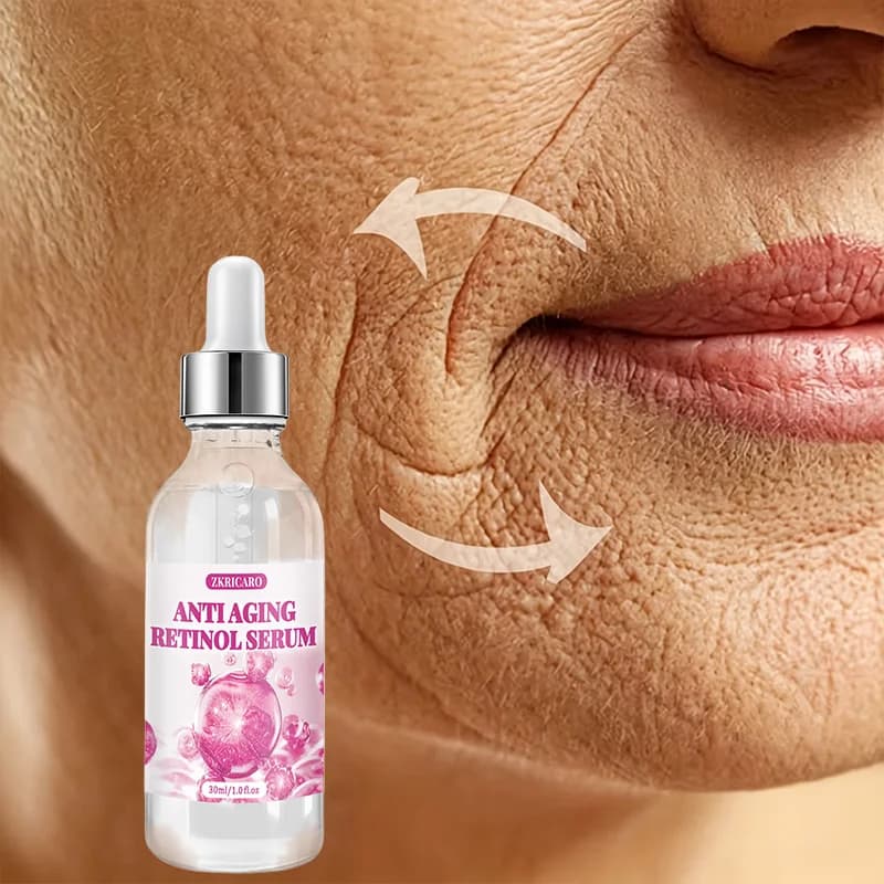 Sérum anti-âge au rétinol, hydratant et adoucissant quotidien hautement efficace, améliore l'élastic
