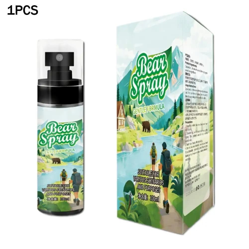Spray Répulsif Portable Anti-Ours pour Extérieur, Dissuasion Animale, Protection Camping Randonnée, 