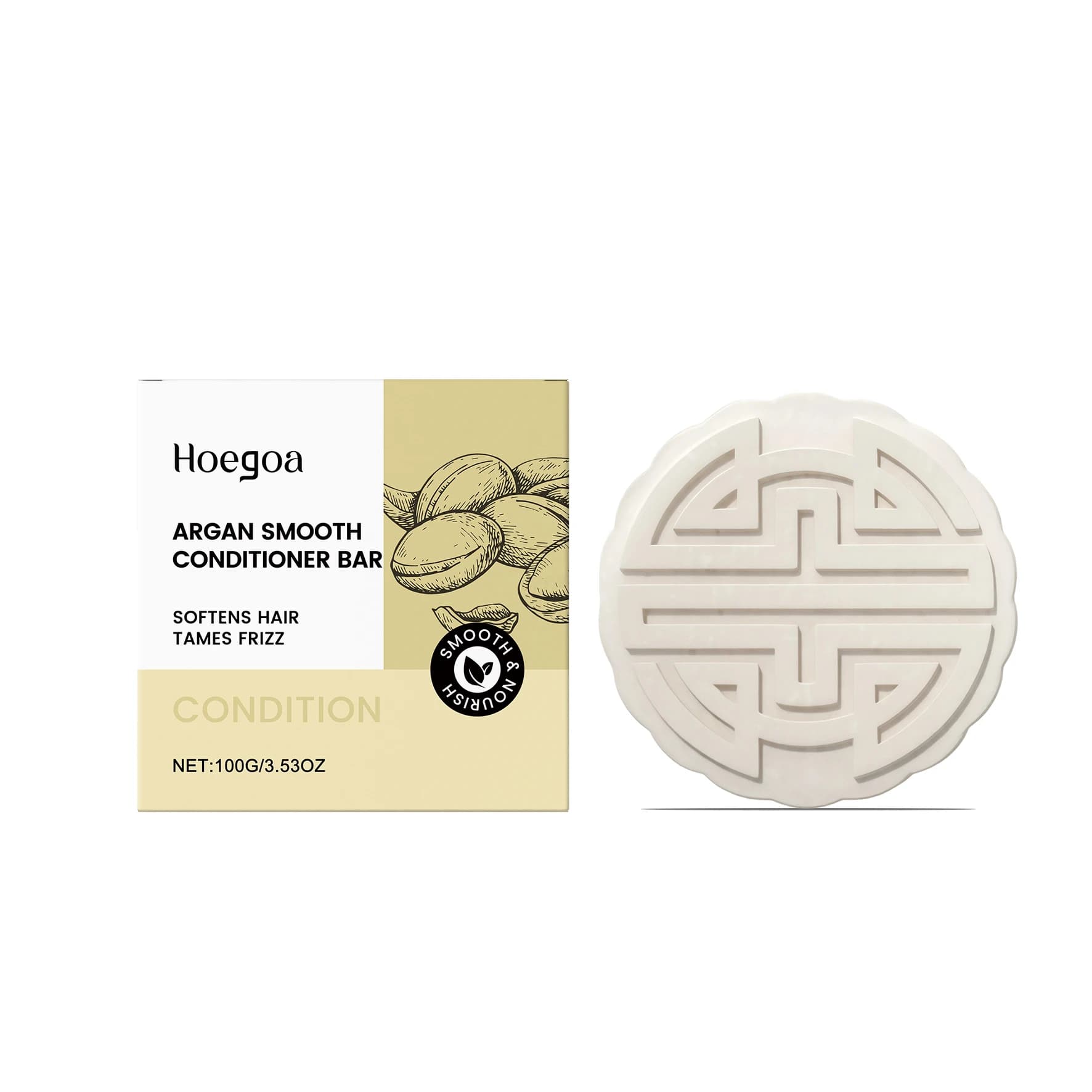Savon pour cheveux en barre de shampooing naturel à l'argan pour cheveux secs et abîmés, hydratant, 