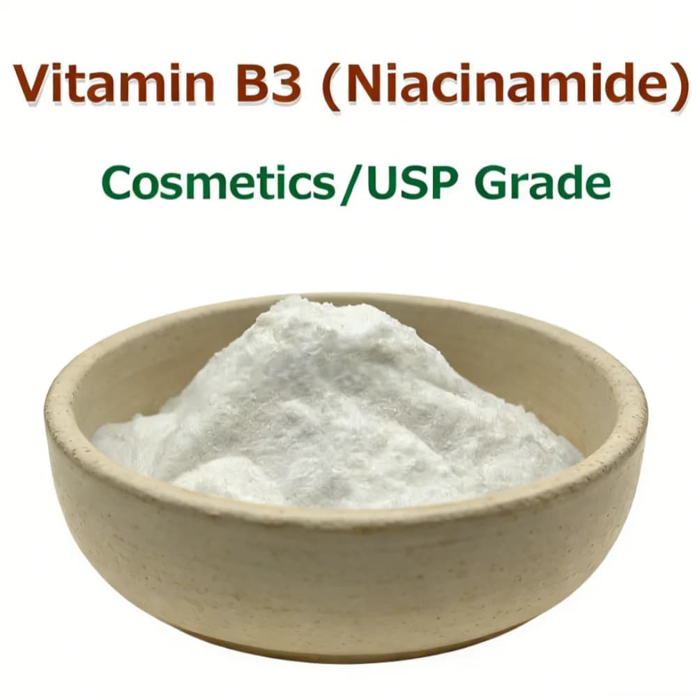 Poudre de nicotinamide VB3, vitamine B3 à 99%, poudre de niacinamide pour blanchir la peau, additif 