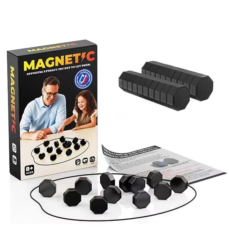 Jeu de pierres magnétiques, jeux de société, jeu de stratégie interactif avec tableau magnétique pou