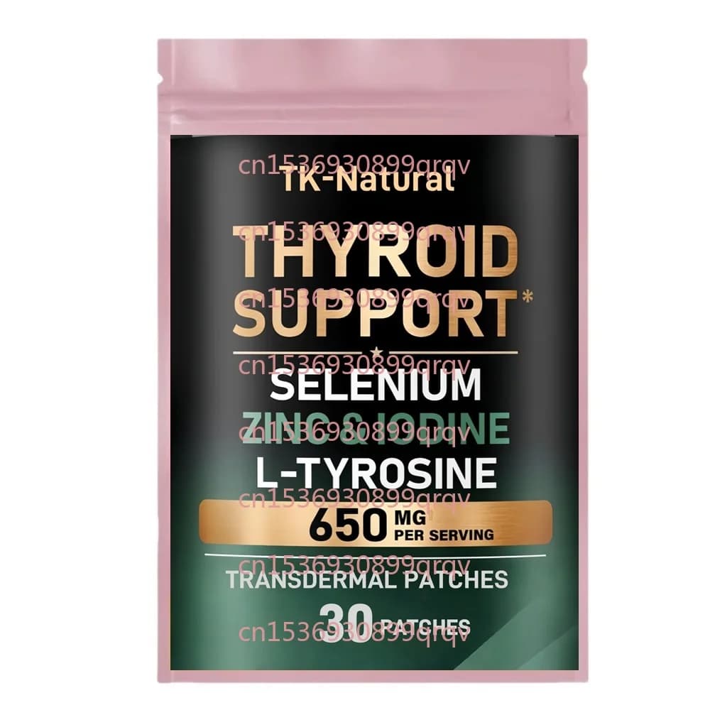 30 patchs patchs transdérmiques de soutien thyroïde avec iode, magnésium, zinc-antioxydant et soutie