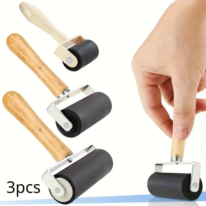 Rouleaux de presse en caoutchouc, rouleaux d'artisanat pour impression, encre, outils de tamponnage,
