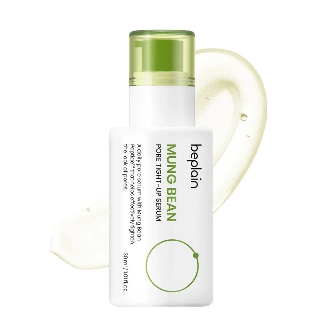 Produits de soin coréens BEPLAIN : Sérum pour les pores à base de haricot mungo, mousse nettoyante e