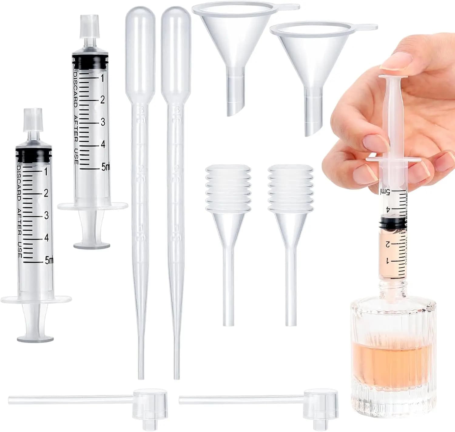 Kit de supplément de parfum, outil de transfert de distributeur de parfum en plastique, kit de suppl