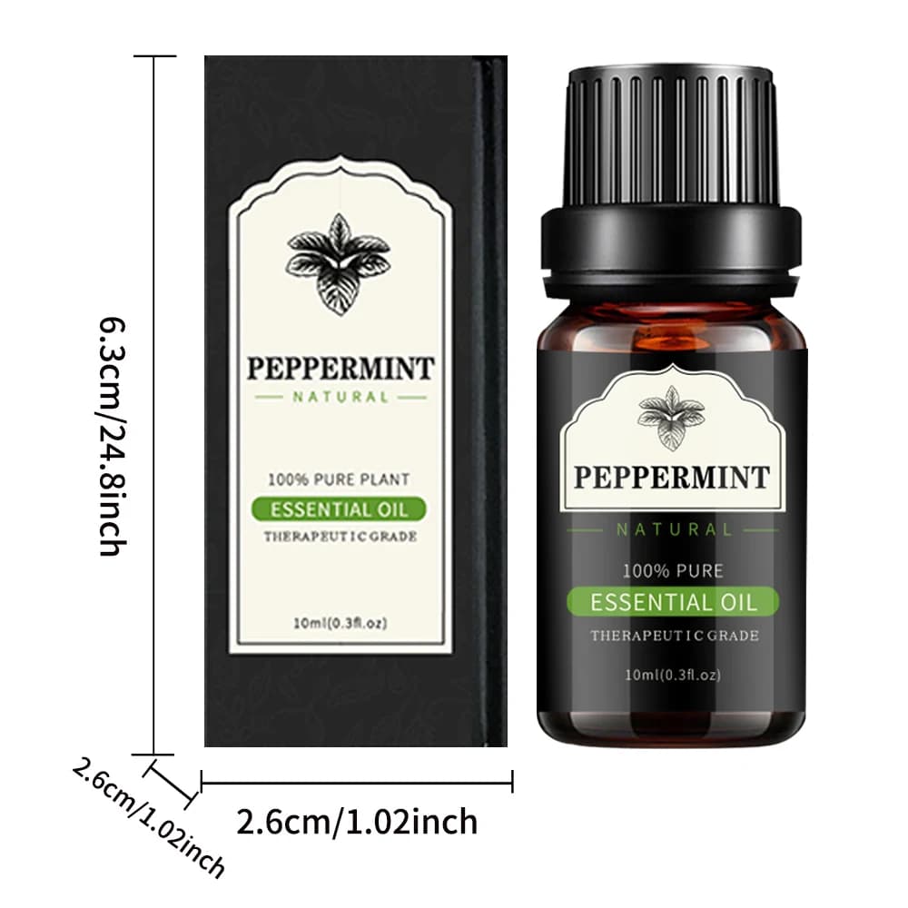 Huile essentielle de menthe poivrée huile de soin de la peau du visage hydratante soin du corps huil