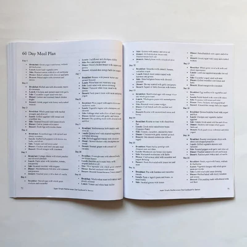 Nouveau livre de recettes de régime méditerranéen simple et facile pour les personnes âgées, livre d