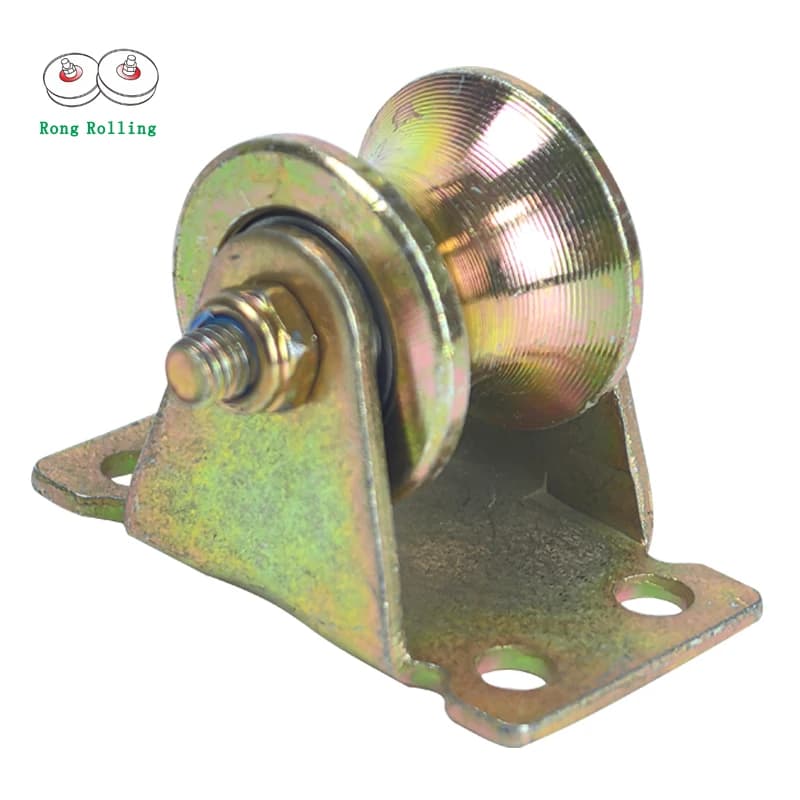 Poulie de roue de porte marketà rainure en U profonde, double surface de roulement, corps principal 