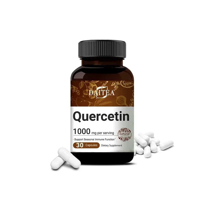 Quercetin Complément Alimentaire Bioflavonoïde 1000 Mg Fonction Immune, Cardiovasculaire, Antioxydan
