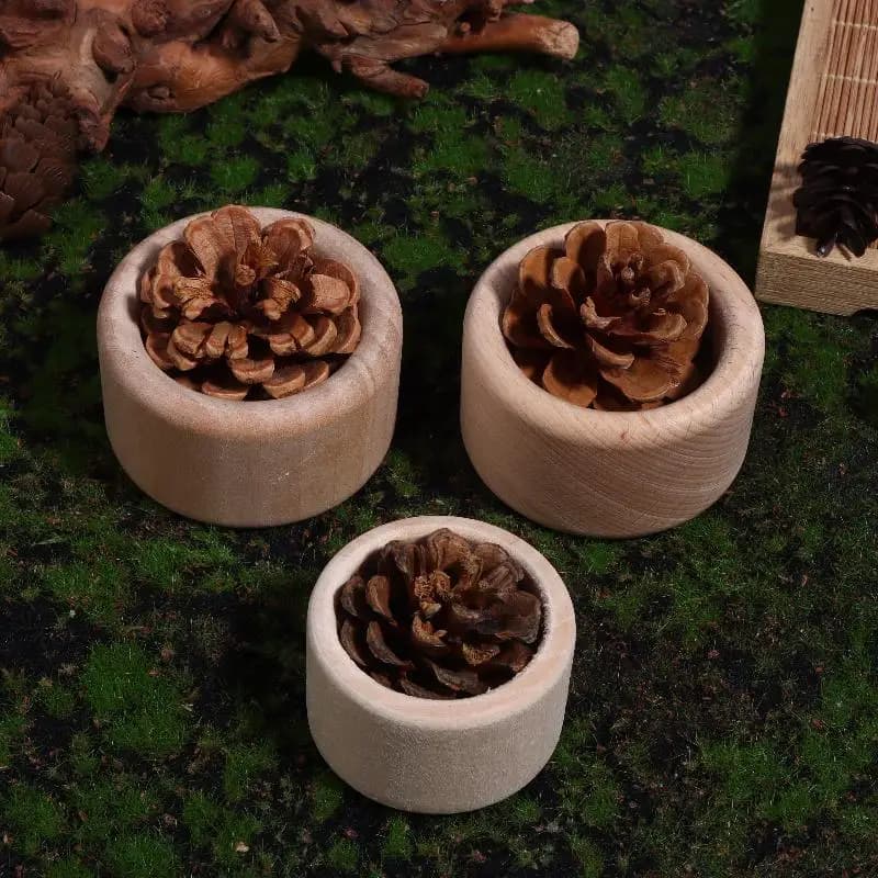 Diffuseur d'huile essentielle en bois de pomme de pin créatif Diffuseur d'huile essentielle en bois