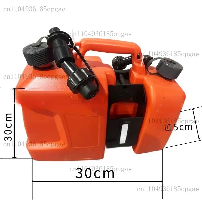 Pot à huile portable épaissi avec long bec verseur 5 litres + pot à huile mixte pour chaîne 2,5 litr