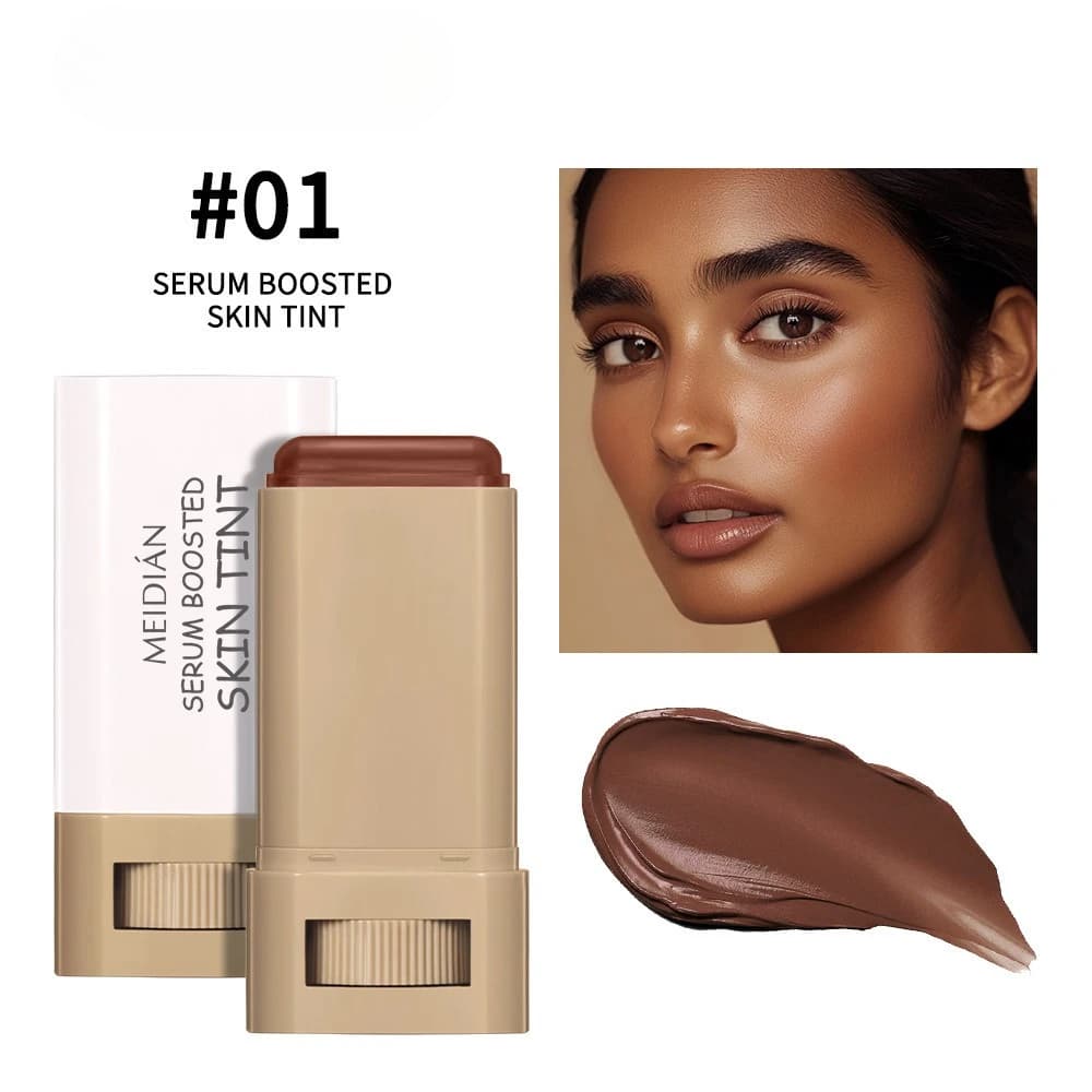 Crème de Teint Teintée en Stick Imperméable Longue Durée Contrôle du Sébum Couvrance Acné Maquillage