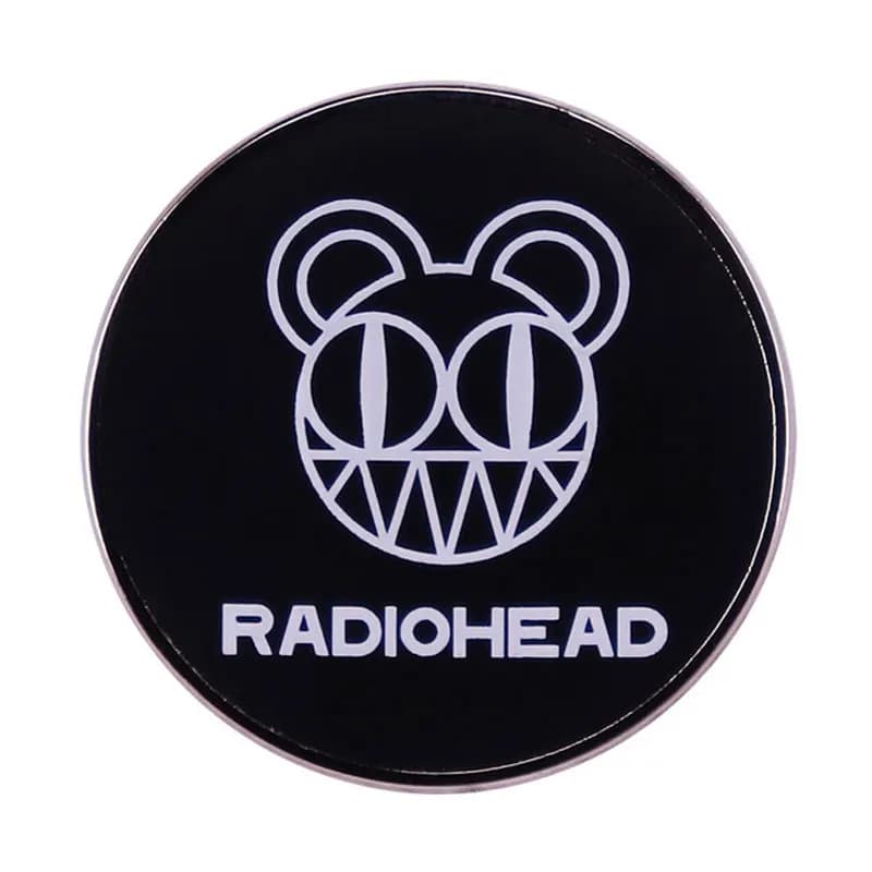 Broche à revers en émail avec Logo de musique Rock, Badge de collection de bijoux, ornement de sac à