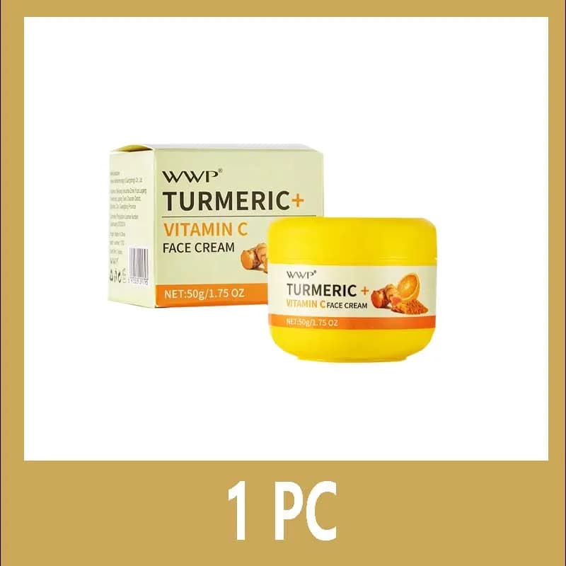 Crème pour le visage au curcuma crème blanchissante forte à la vitamine C éclaircit le teint réduit 