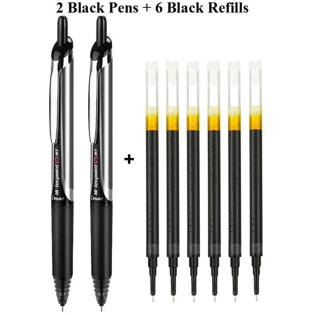 Stylos à bille à bille PILOT Hi-Tecpoint Precise V5 RT, stylo à bille roulant à encre liquide rechar