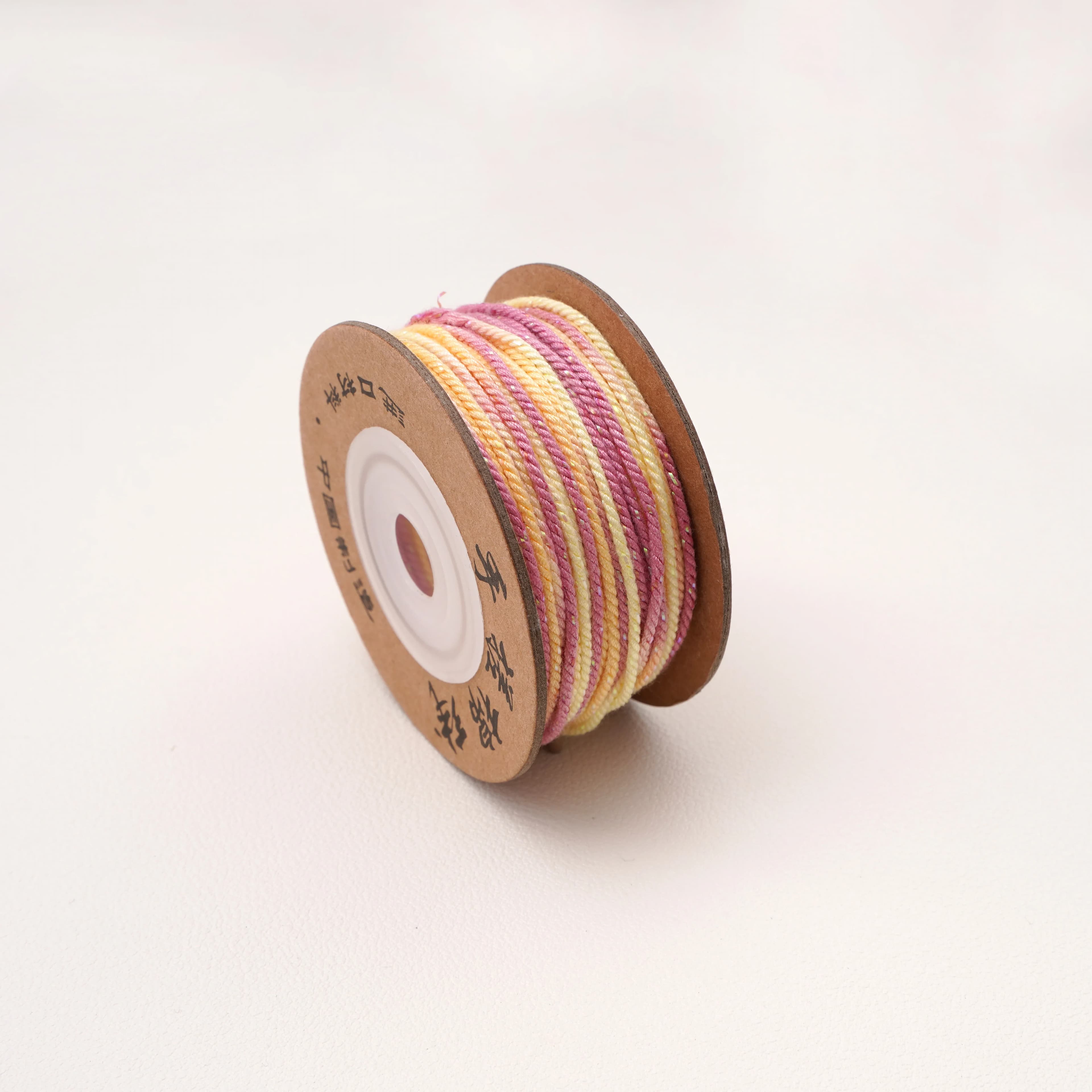 1 Rouleau de Cordon en Coton Torsadé à la Main Effet Ciel Étoilé 1,2 mm pour la Fabrication de Brace