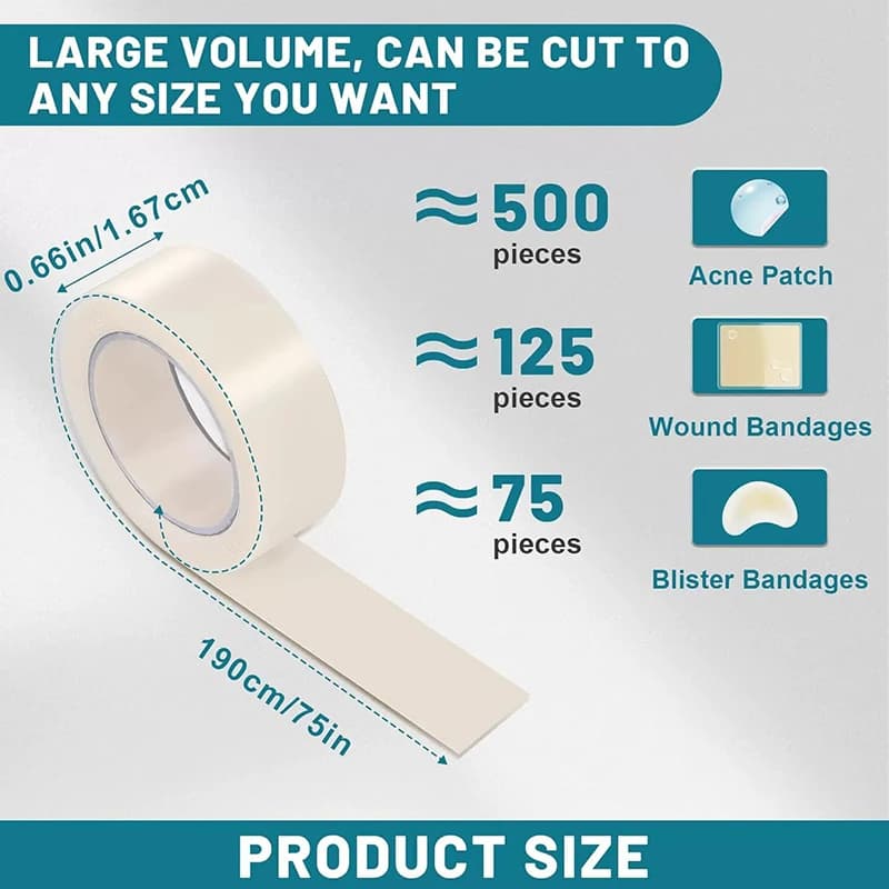 Super ! Rouleau d'hydrocolloïdes pour soins des plaies, bandages auto-adhésifs, bandages pour escarr