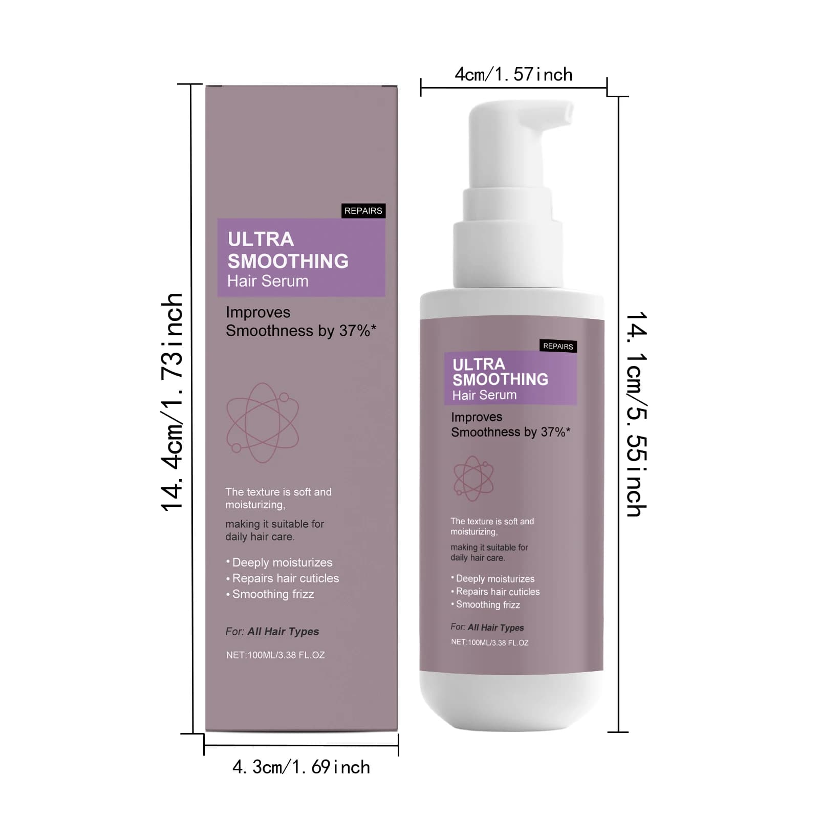 Huile capillaire bio à l'huile de Jojoba et au Squalane, soin réparateur doux pour cheveux secs et a