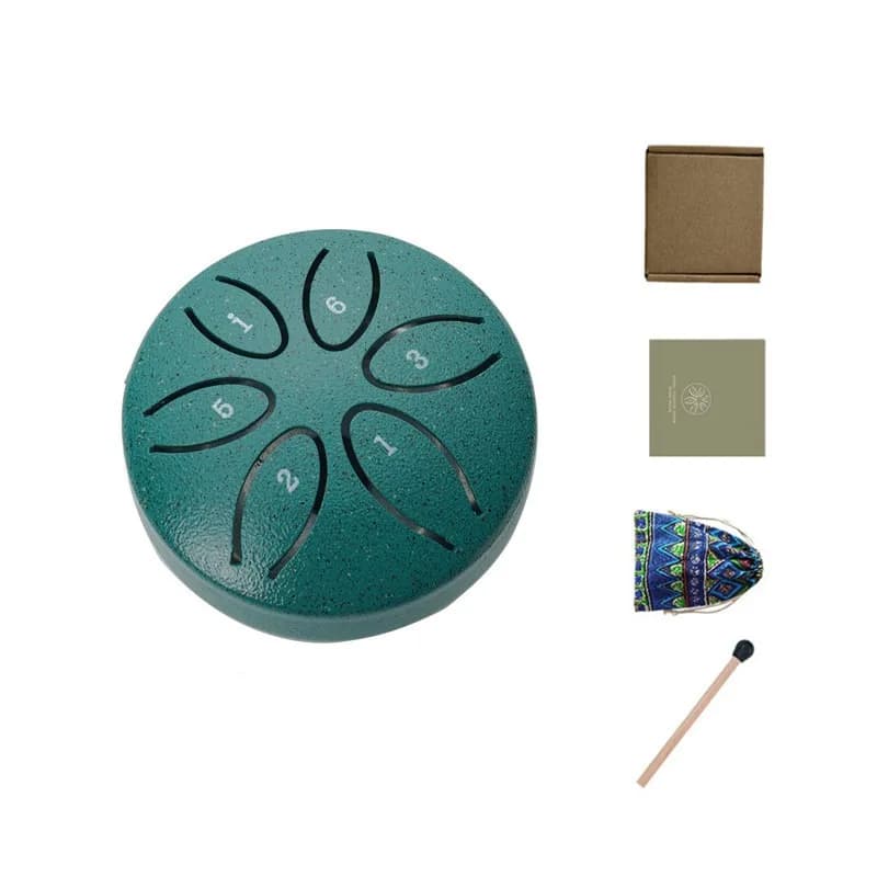 Tambour à langue en acier de 3 pouces, Instrument portatif à 6 tons pour la méditation et le yoga, c