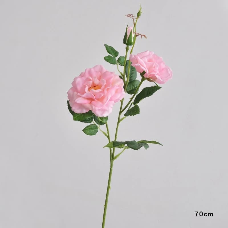 Rose artificielle au toucher de la main, fleur en soie, sensation d'humidité, décoration de Restaura