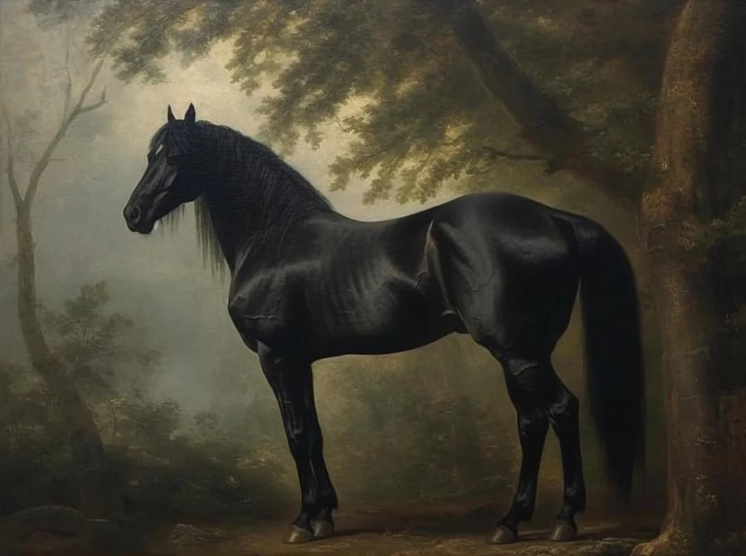 Affiches de cheval d'animaux sauvages classiques modernes, imprimés rétro, peinture sur toile, table
