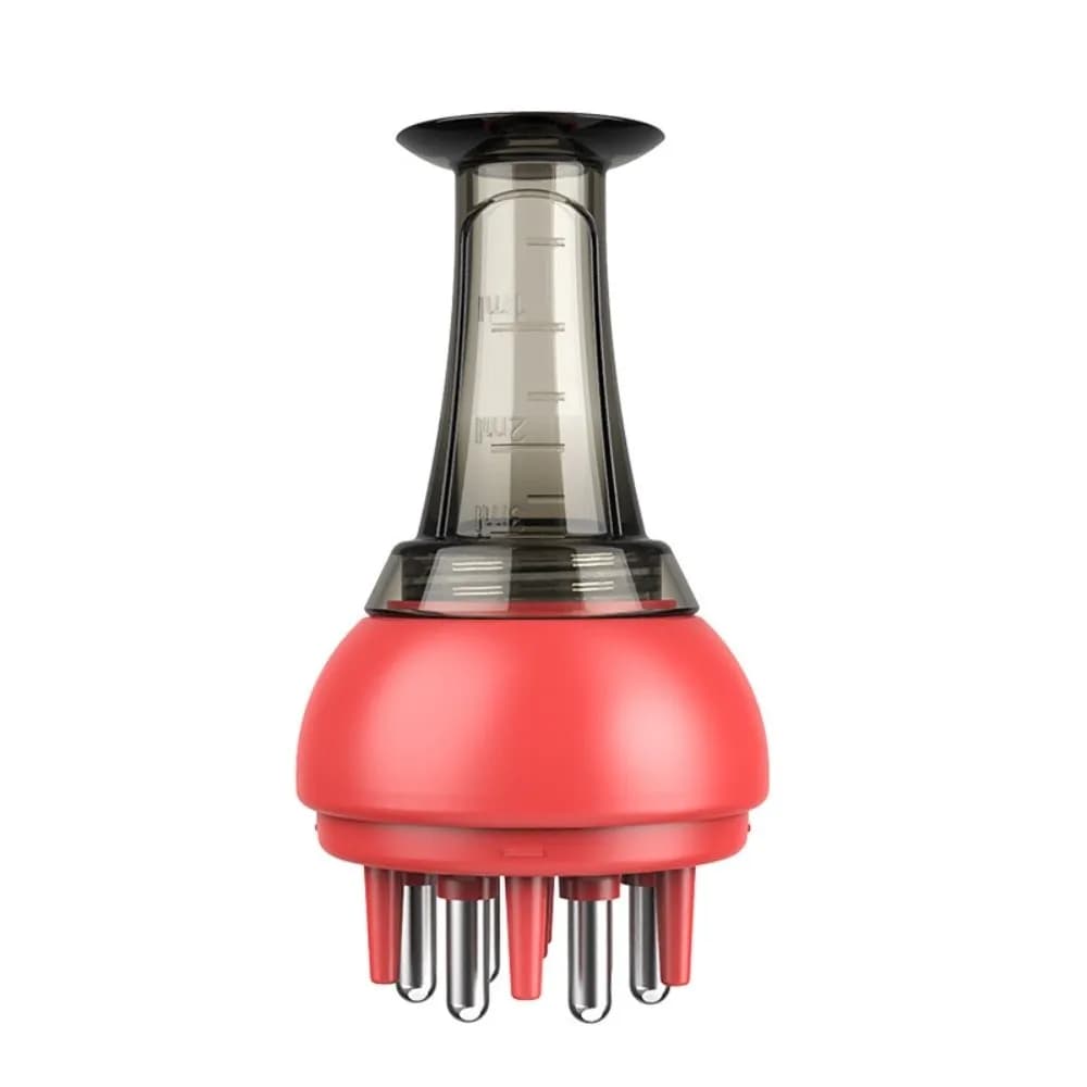 Peigne applicateur de liquide à bille roulante pour cuir chevelu, avec guide liquide professionnel, 