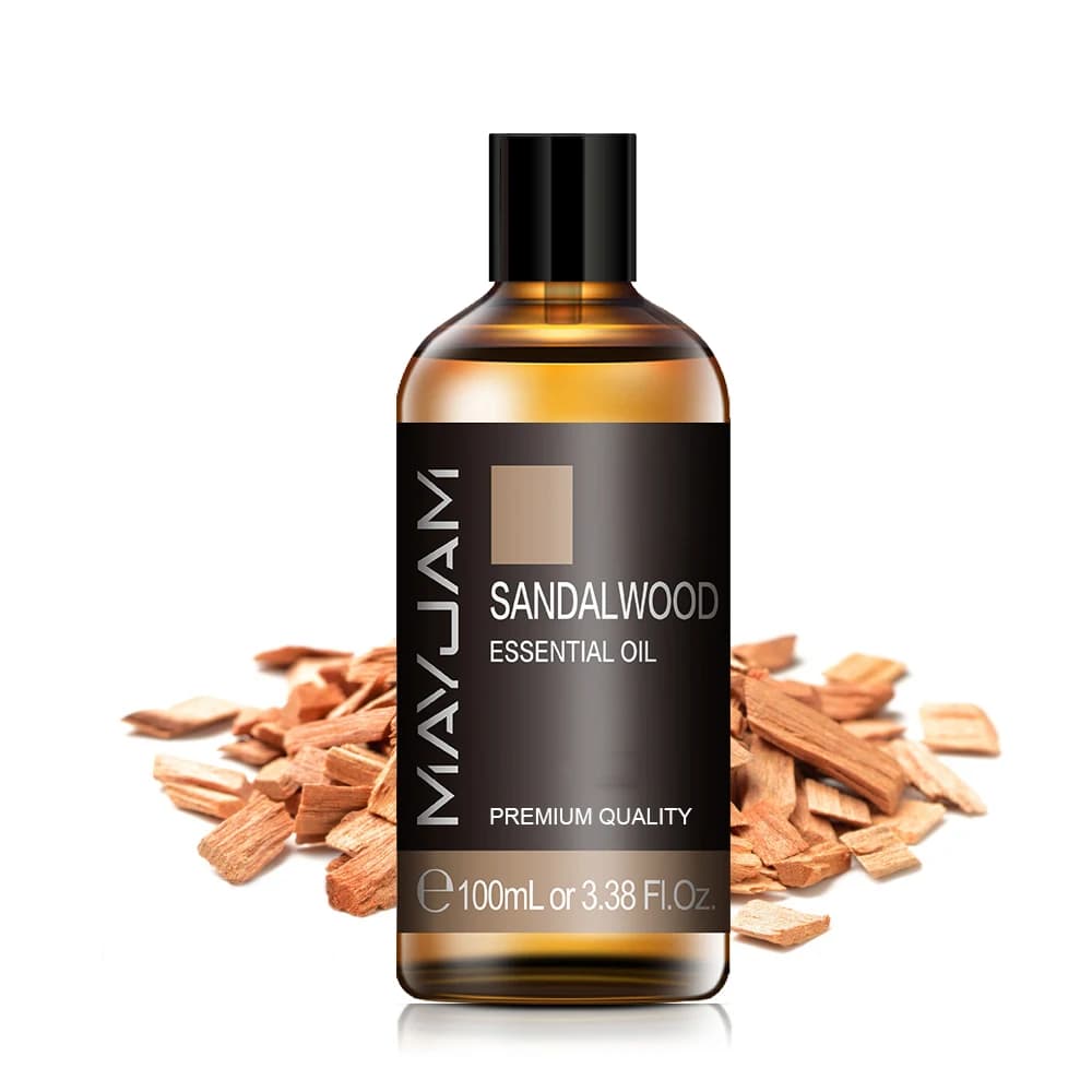 Diffuseur d'huile essentielle naturelle Pure en bois de santal, 100ML, lavande, jasmin, Eucalyptus, 