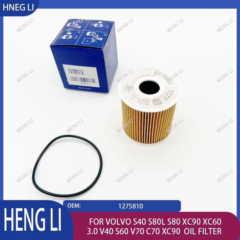 Le filtre à huile de haute qualité OEM 1275810 convient aux Volvo S40 S80L S80 XC90 XC60 3.0 V40 S60