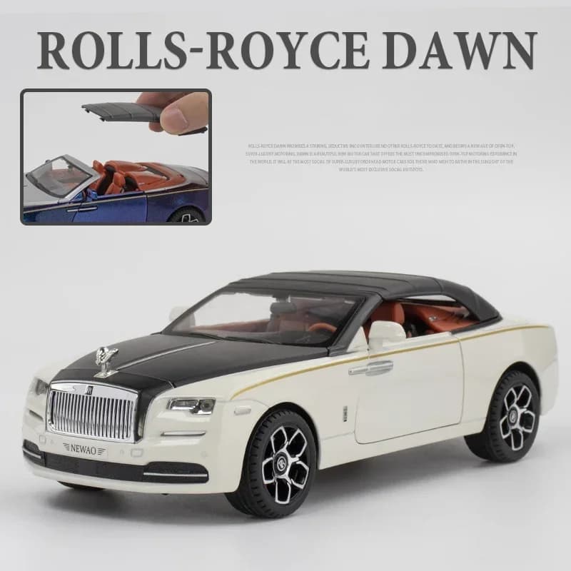 Voiture miniature Rolls Royce Dawn Spofec Spectre en alliage, échelle 1:24, modèles de voitures et v
