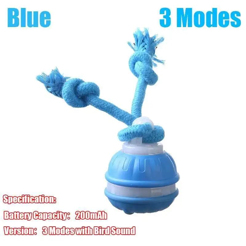 Jouets interactifs pour chiens, boule roulante intelligente avec corde activée par le mouvement, mou