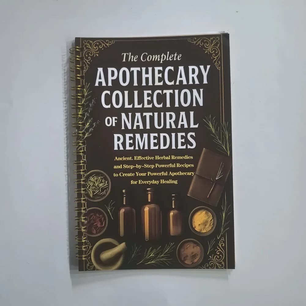 Livre de recettes de teintures, collection de remèdes naturels de l'apothicaire, guide des remèdes à