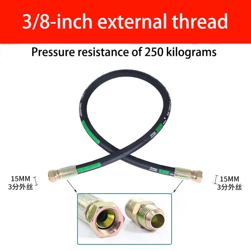 Tuyau d'huile hydraulique haute pression 1-4m
