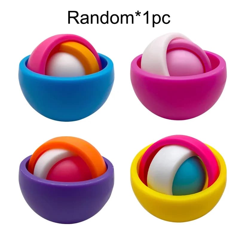 Boule rotative 3D Fidget Gyro jouets sensoriels main Fidget Spinner Gyroscope pour enfants adolescen