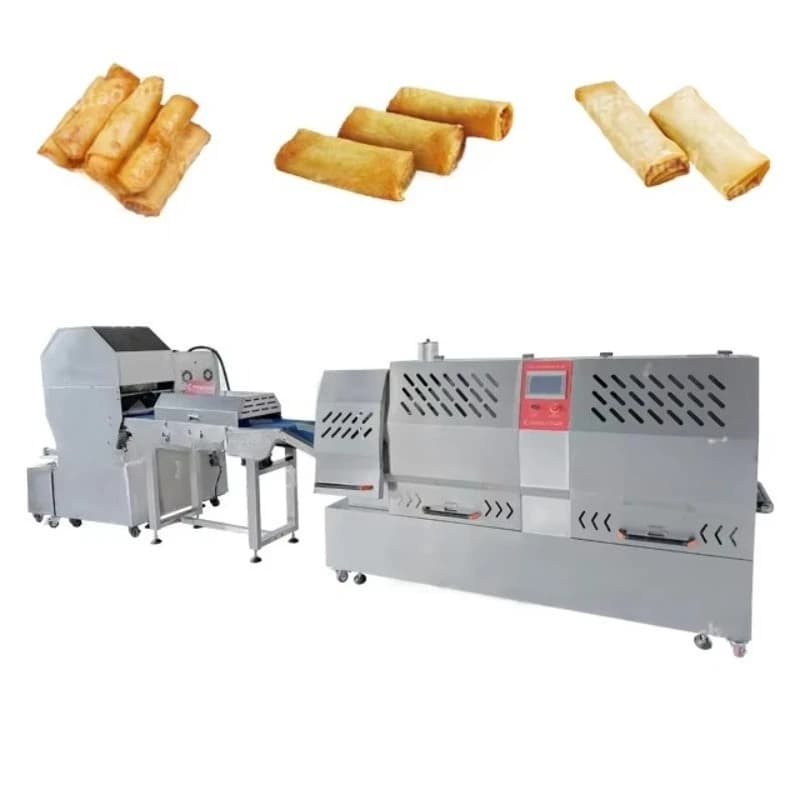 Rouleau d'oeufs automatique de rouleau de printemps faisant la ligne de production de machine de fab