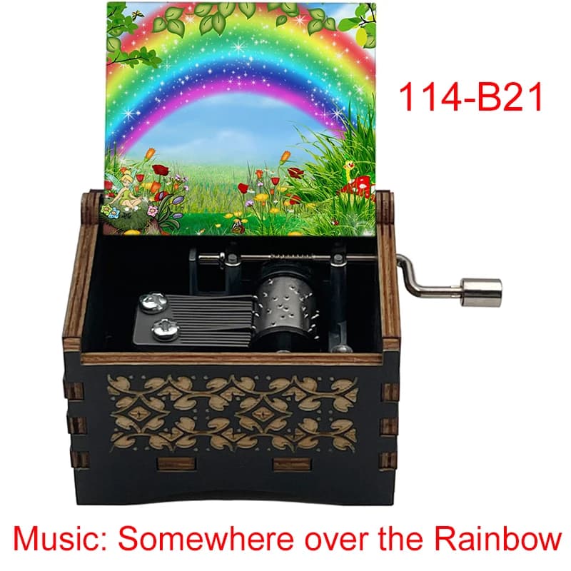 OZ Interlude Song « Over the Rainbow » – Boîte à musique adaptée de 14 secondes à 18 notes, cadeau i